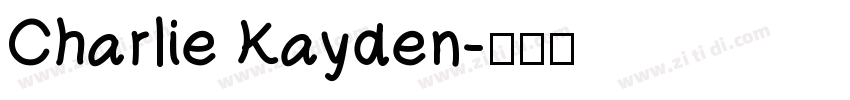 Charlie Kayden字体转换